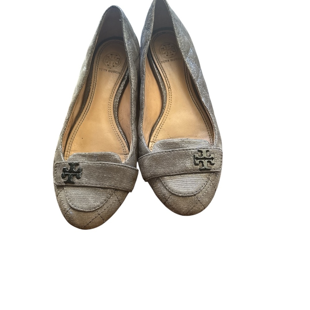 Tory Burch Gray Flats Versatile Leather Loafers